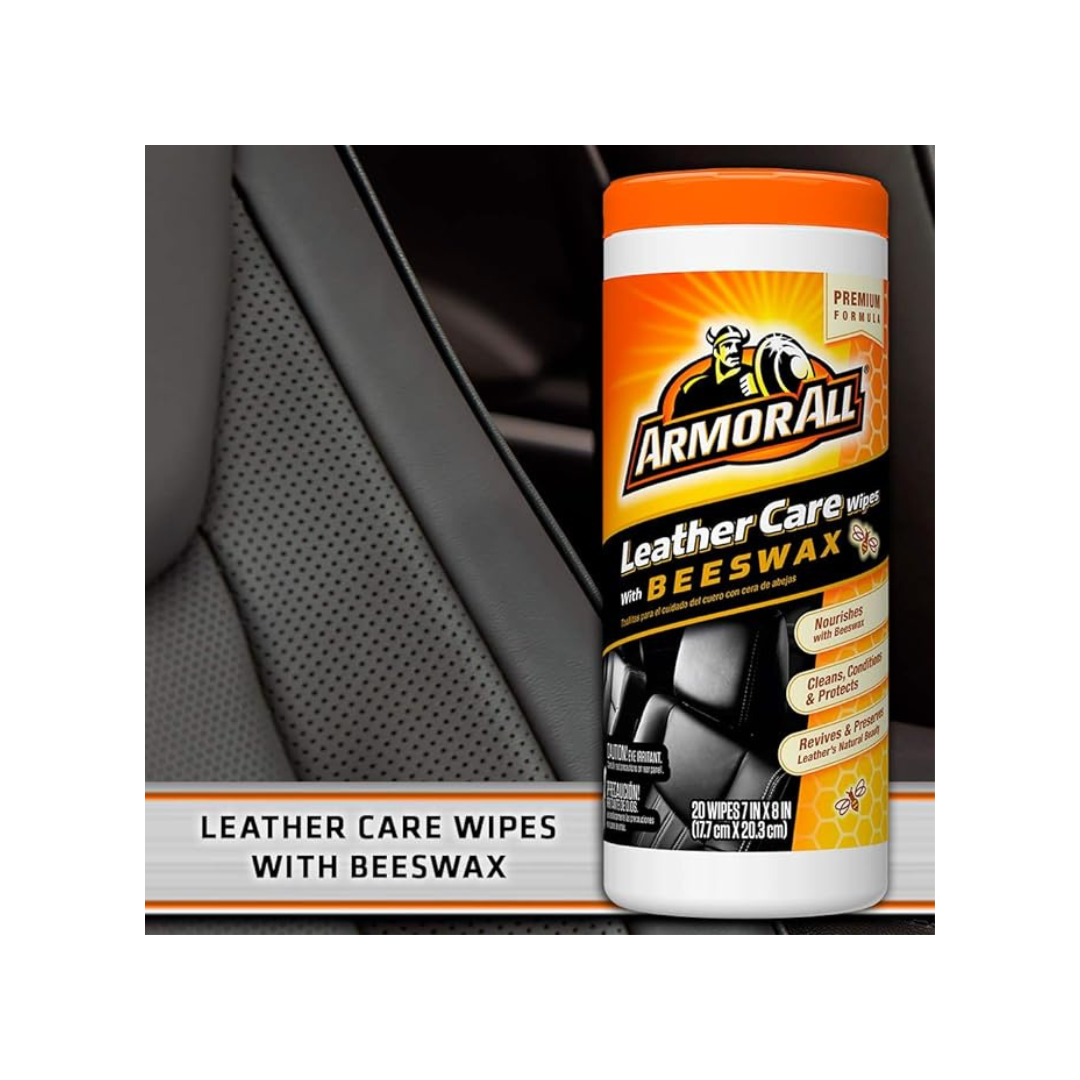 Armor All  LEATHER CARE WIPES WITH BEESWAX