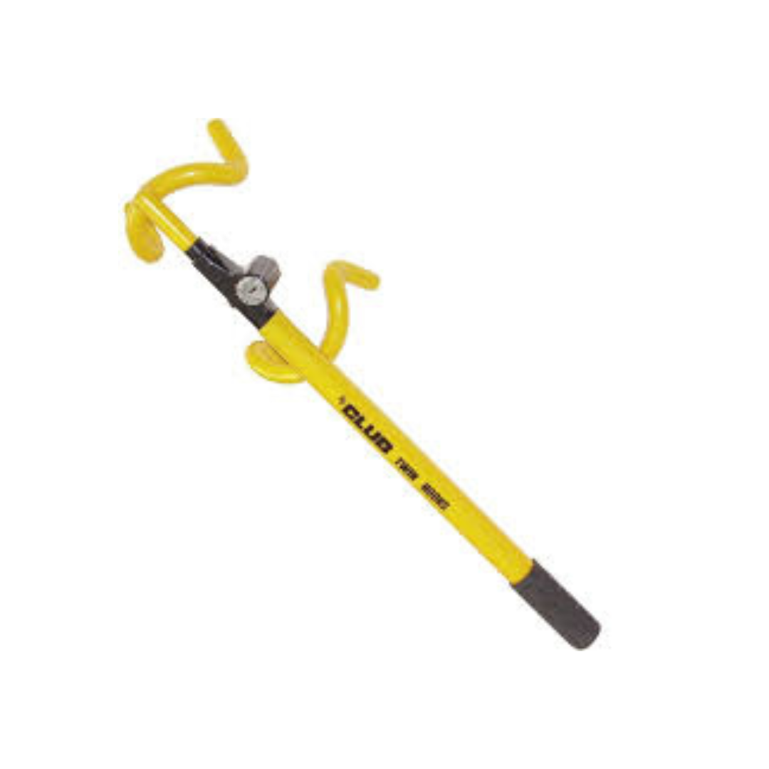 The Club 3100 Twin Hooks Steering Wheel Lock, Black/Gold