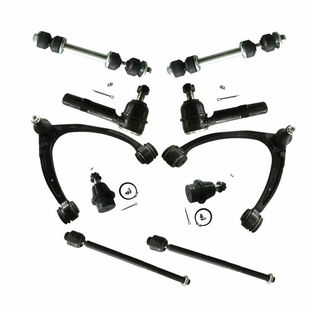 12pc Front Upper Control Arm Ball Joint Tie Rod for Chevy Silverado 1500 Tahoe