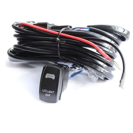 RASE Tire and Auto LLC 12V 40A Fuse Relay Rocker Switch Kit Off road LED Light Bar Wiring Harness Kit