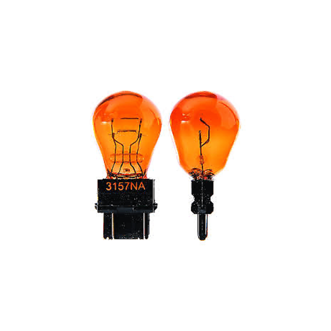 RASE Tire and Auto LLC 2 pcs 4157NA | 5702NA | 3157 Amber Long Life Mini Bulb - 1 or 2 pcs