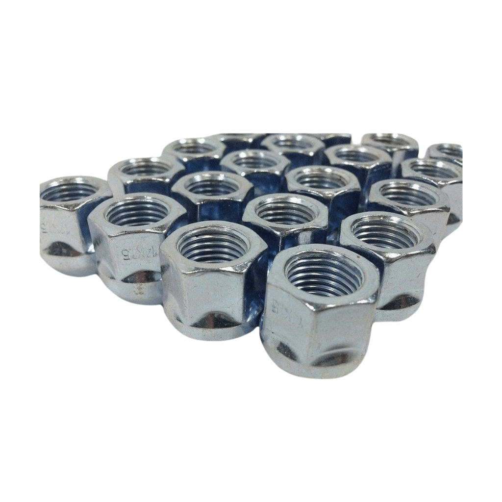 RASE Tire and Auto LLC 20 X OPEN END BULGE ACORN WHEEL LUG NUTS 12X1.75 ZINC FINISH