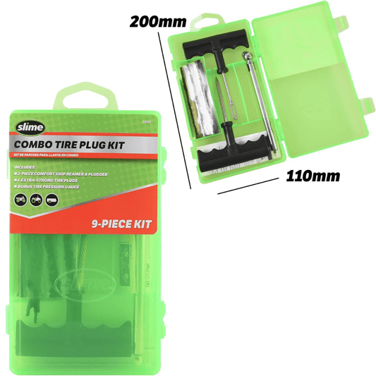 RASE Tire and Auto LLC  20133 Tire Repair Tackle Kit, Large, Contains Strings, Tools and Pencil Gauge, 9 Pieces