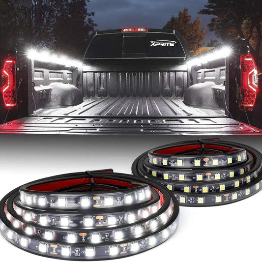 RASE Tire and Auto LLC 2PCS 60 Inch 180 LEDs Bed Strip Kit with Waterproof on/Off Switch