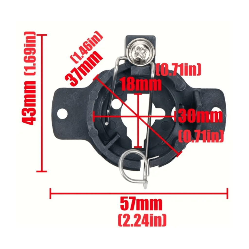 RASE Tire and Auto LLC  2pcs Car H1 Headlight Bulb Base Light Bulb Conversion Adapter Replacement