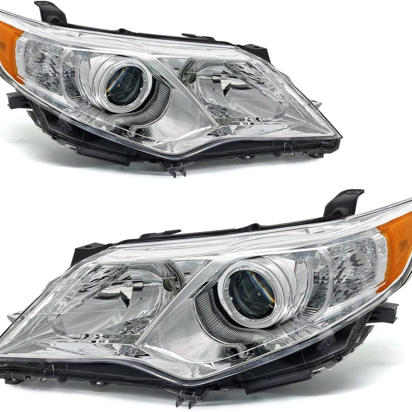 RASE Tire and Auto LLC 2x Pair - Chrome 2012-2014 Toyota Camry Projector Headlights- OPTIONS AVAILABLE