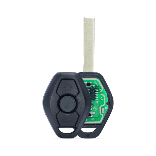 RASE Tire and Auto LLC  315/433MHz Adjustable ID44 Chip EWS System Remote Car Key Fob 3 Button for BMW 325 330 318 525 530 540 E38 E39 E46 M5 X3 X5 (1)