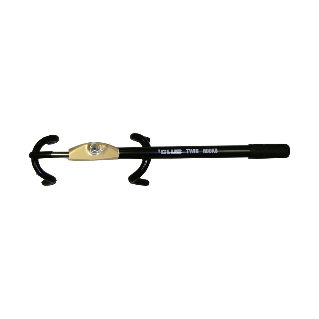 RASE Tire and Auto LLC Black The Club 3100 Twin Hooks Steering Wheel Lock, Black/Gold