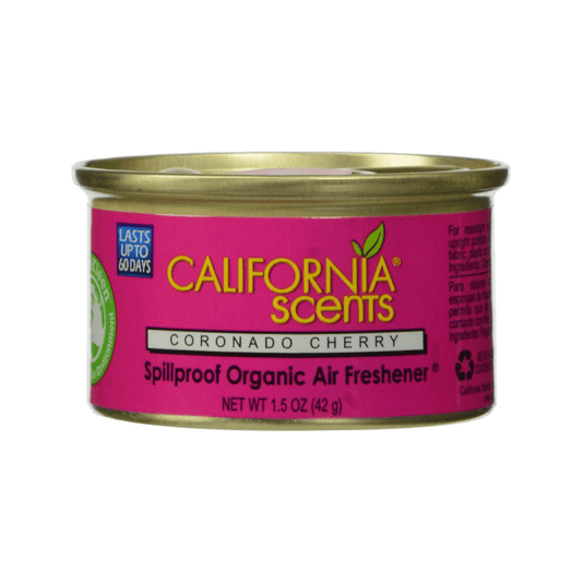 RASE Tire and Auto LLC California Scents Spillproof Organic Air Freshener, Coronado Cherry, 1.5 Ounce Canister