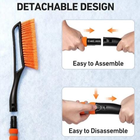 RASE Tire and Auto LLC  car parts Auto Winter Cleaning Snow Sweeper Remover Shovel Brush with Ice Scraper for Car