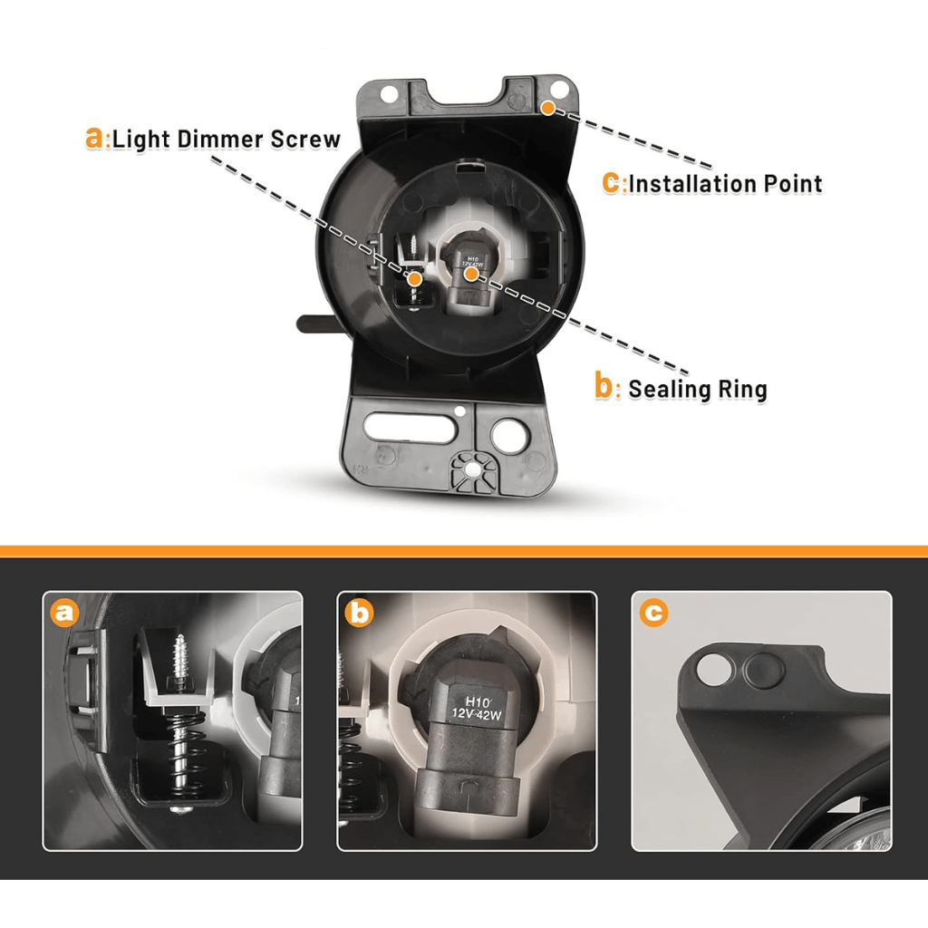 RASE Tire and Auto LLC  Fog Lights For Ford F-150 2005 2006 2007 2008 F150 Lamp Assembly For 2006-2008/2010 Lincoln Mark LT Driver Passenger Replacement