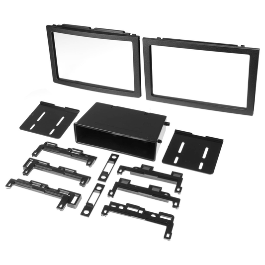 RASE Tire and Auto LLC  GM2500B Double DIN or Single DIN with Pocket Radio Installation Dash Kit Compatible with Select 2004-2021 GM Vehicles