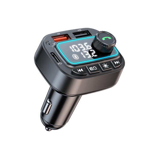 RASE Tire and Auto LLC Handsfree Call Car Charger,Wireless Bluetooth FM Transmitter Radio Receiver, Mp3 Audio, Dual USB Port, charger & car voltage meter
