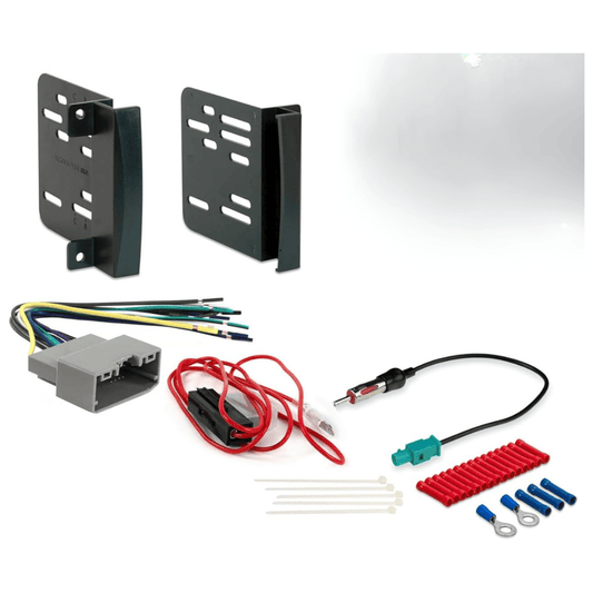 RASE Tire and Auto LLC  ICCR6BN Double DIN Radio Installation Dash Kit Compatible 2007-2019 Chrysler, Dodge, Jeep and RAM Vehicles - Complete Aftermarket Car Fit Guide