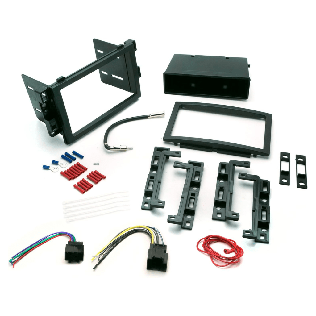 RASE Tire and Auto LLC  ICGM10BN Complete Double/Single DIN Stereo Installation Kit for Select Non-Amplified 2006-17 General Motors Vehicles - No Steering Wheel Remote - See Fit Guide in Images to Verify Your Vehicle