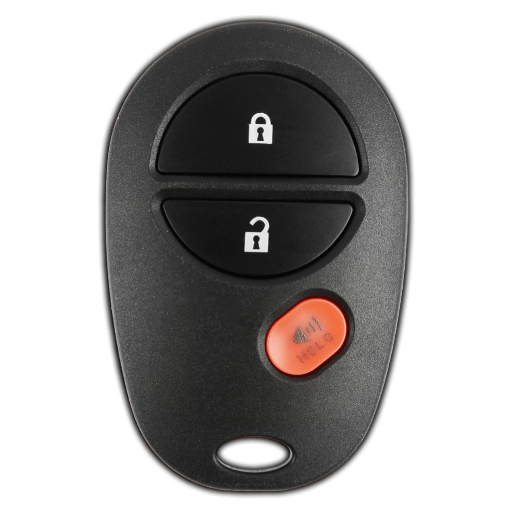 RASE Tire and Auto LLC  Key Fob Replacement for 2004-2018 Toyota Tundra Tacoma Sienna Sequoia Highlander Remote, 3-Button GQ43VT20T