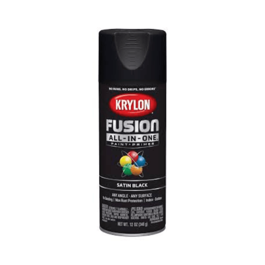 RASE Tire and Auto LLC Krylon Satin Black Fusion All-In-One Paint Spray