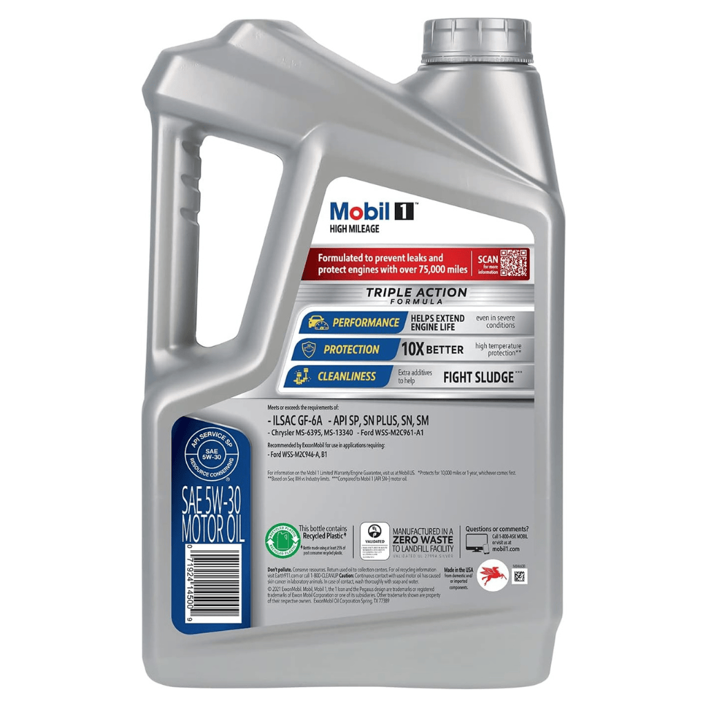 RASE Tire and Auto LLC  Mobil 1 High Mileage Full Synthetic Motor Oil 5W-30, 5 Quart
