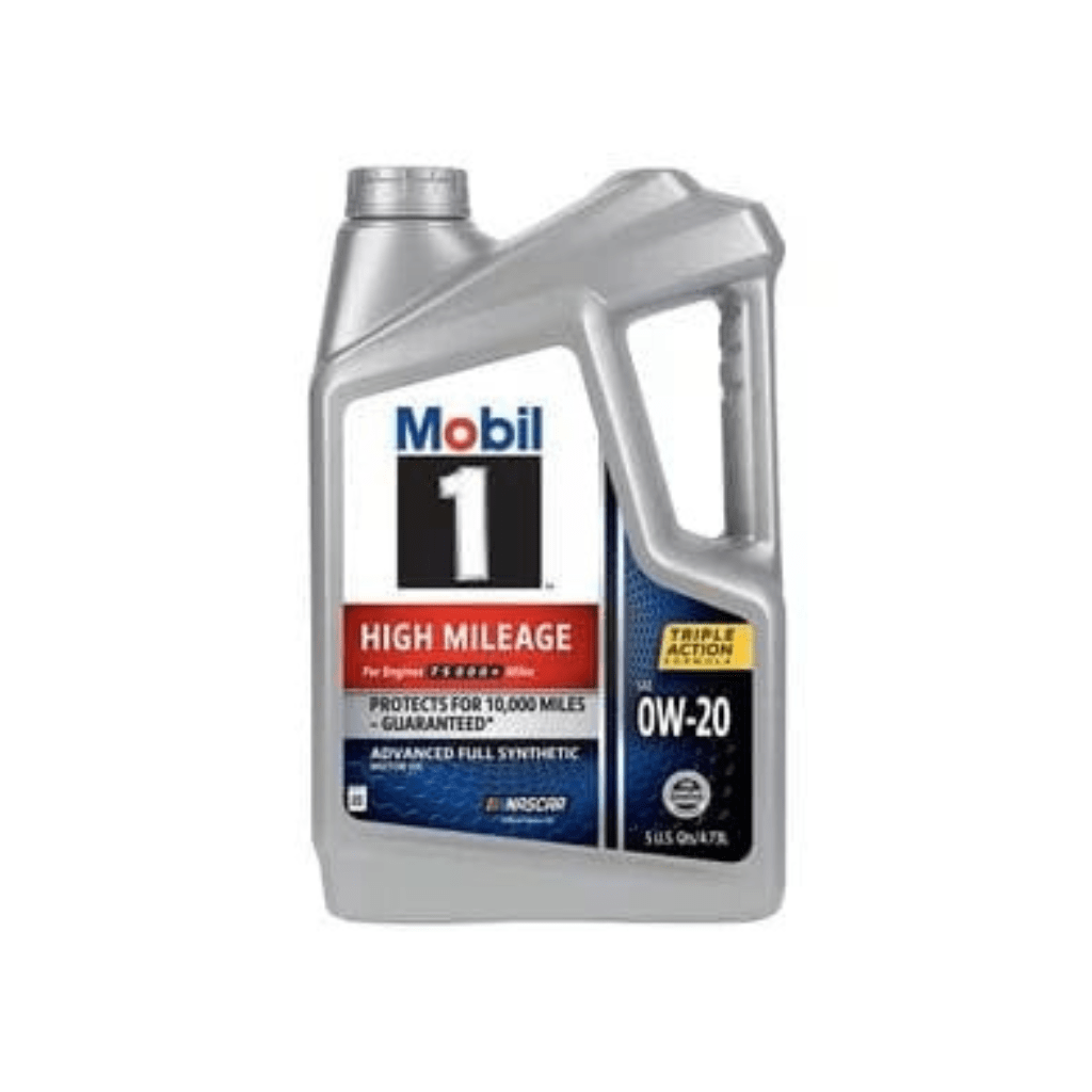 RASE Tire and Auto LLC Mobil High Mileage Full Synthetic Engine Oil 0W-20 5 Quart