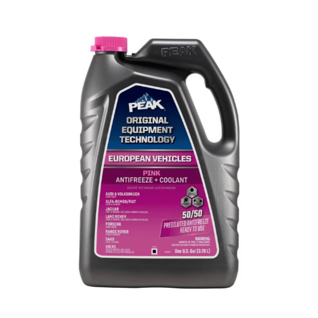 RASE Tire and Auto LLC  PEAK Original Equipment Technology European Vehicles Pink Antifreeze and Coolant Ready-To-Use