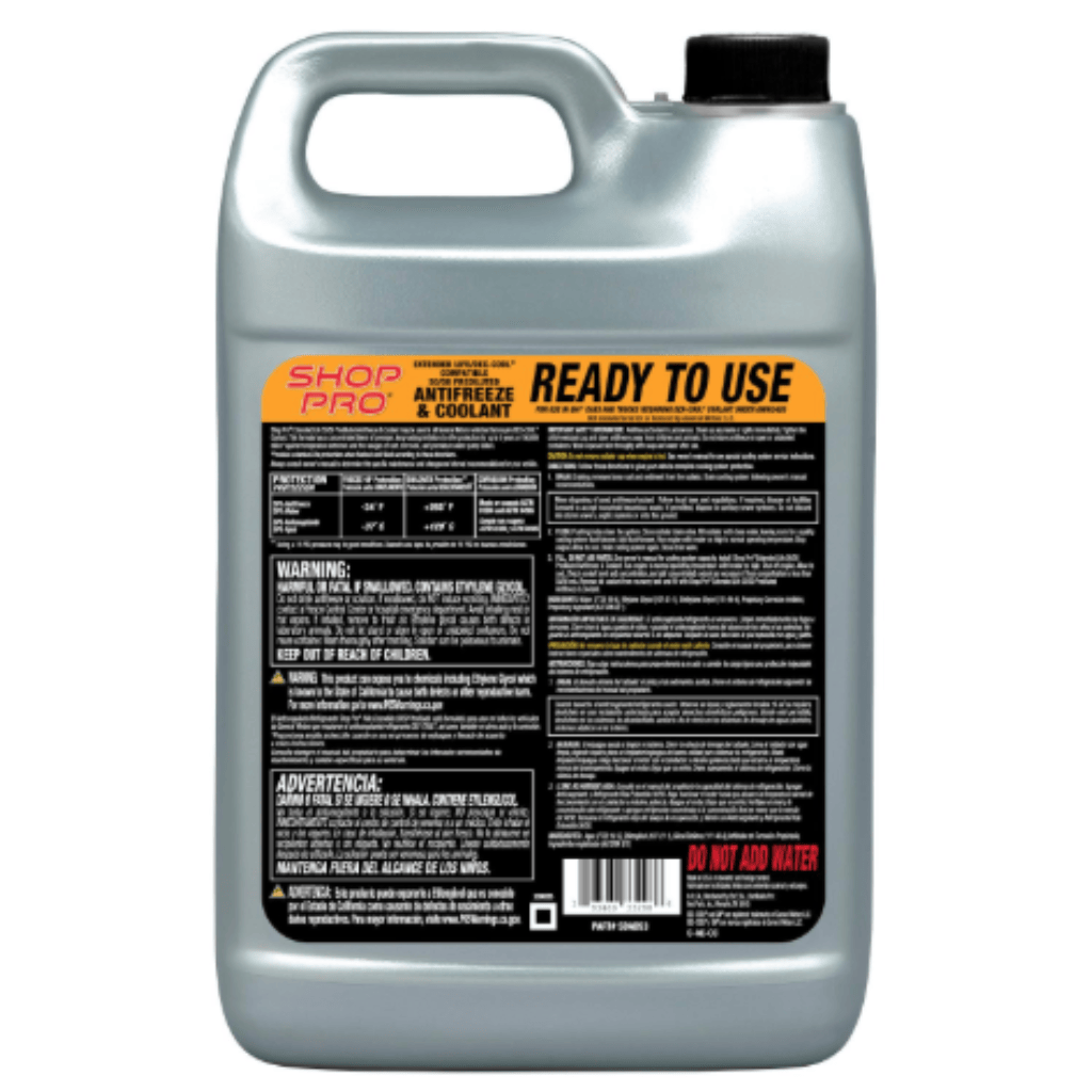 RASE Tire and Auto LLC  ShopPro Orange Pre-Mixed Engine Coolant / Antifreeze