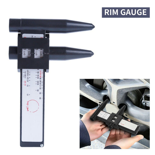 RASE Tire and Auto LLC WHEEL RIM BOLT CIRCLE PATTERN SLIDING MEASURING TOOL GAUGE 4 5 6 8 LUG PCD RULER