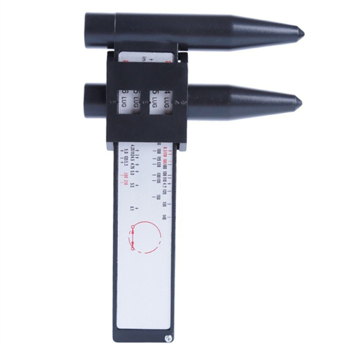 Bolt Pattern Tool WHEEL RIM BOLT CIRCLE PATTERN SLIDING MEASURING TOOL GAUGE 4 5 6 8 LUG ...