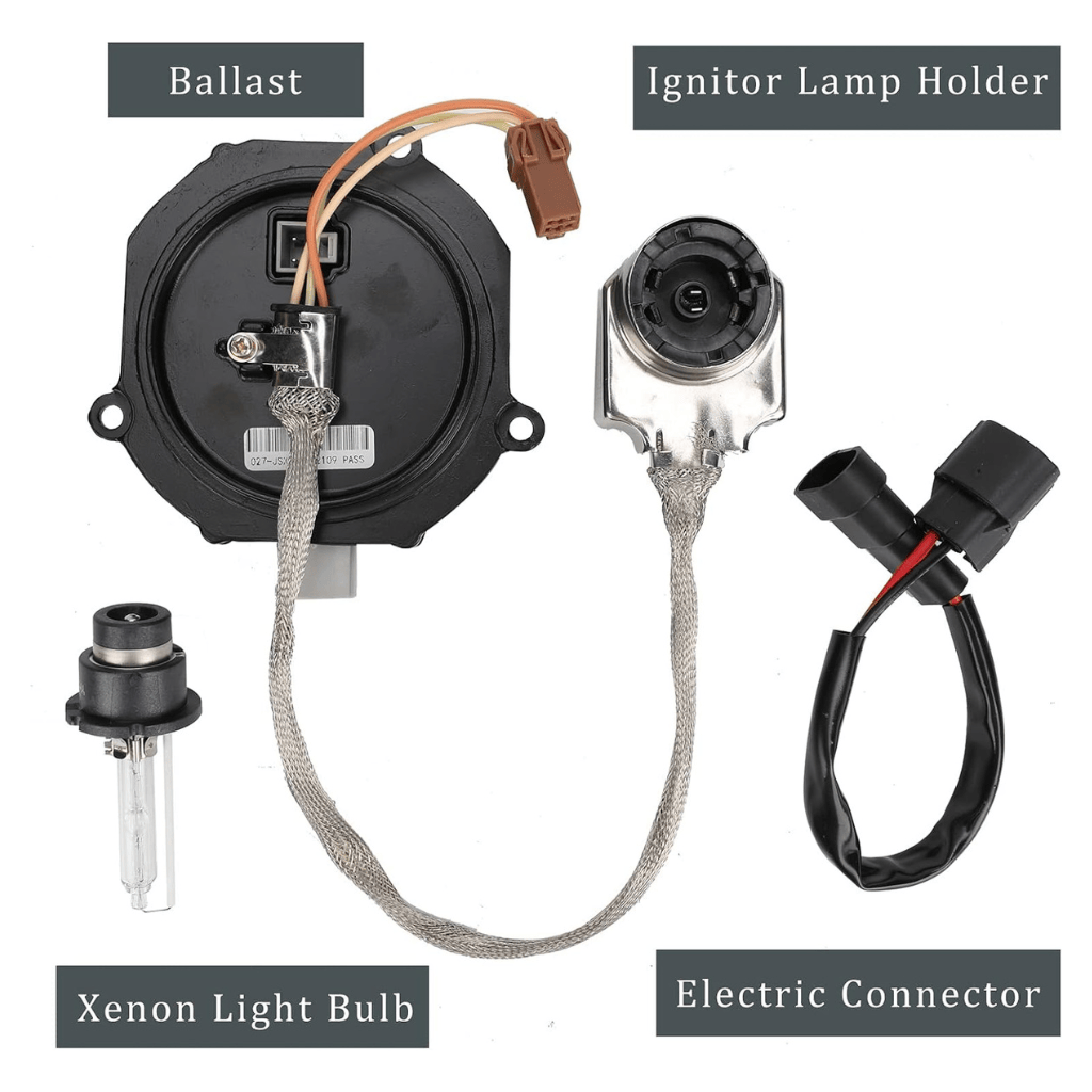 RASE Tire and Auto LLC  Xenon HID Headlight Ballast Control Unit with Igniter & D2S Bulb - Compatible with Nissan Altima, 350Z, Maxima, Murano, Rogue, Infiniti G35, G37, FX35