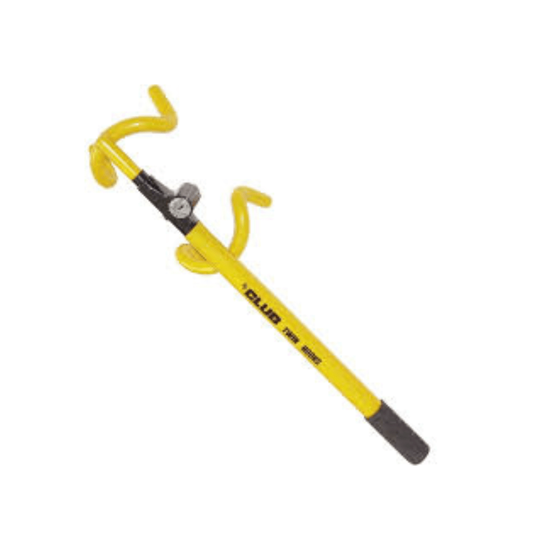 RASE Tire and Auto LLC Yellow The Club 3100 Twin Hooks Steering Wheel Lock, Black/Gold