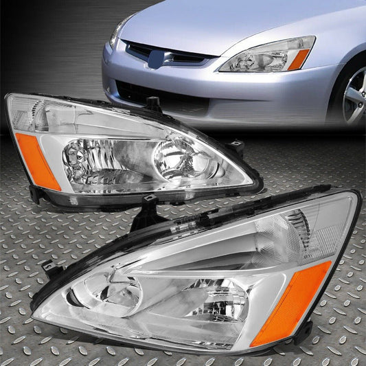 03-07 HONDA ACCORD CHROME AMBER CORNER HEADLIGHT