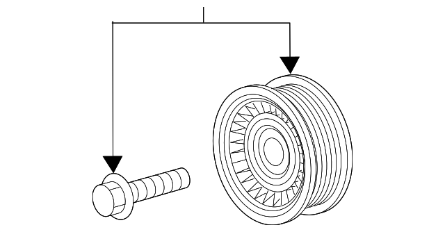 Genuine GM Drive Belt Idler Pulley 12720530