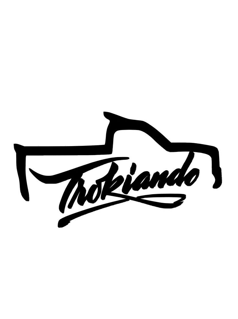 Trokiando White Car Window Decal