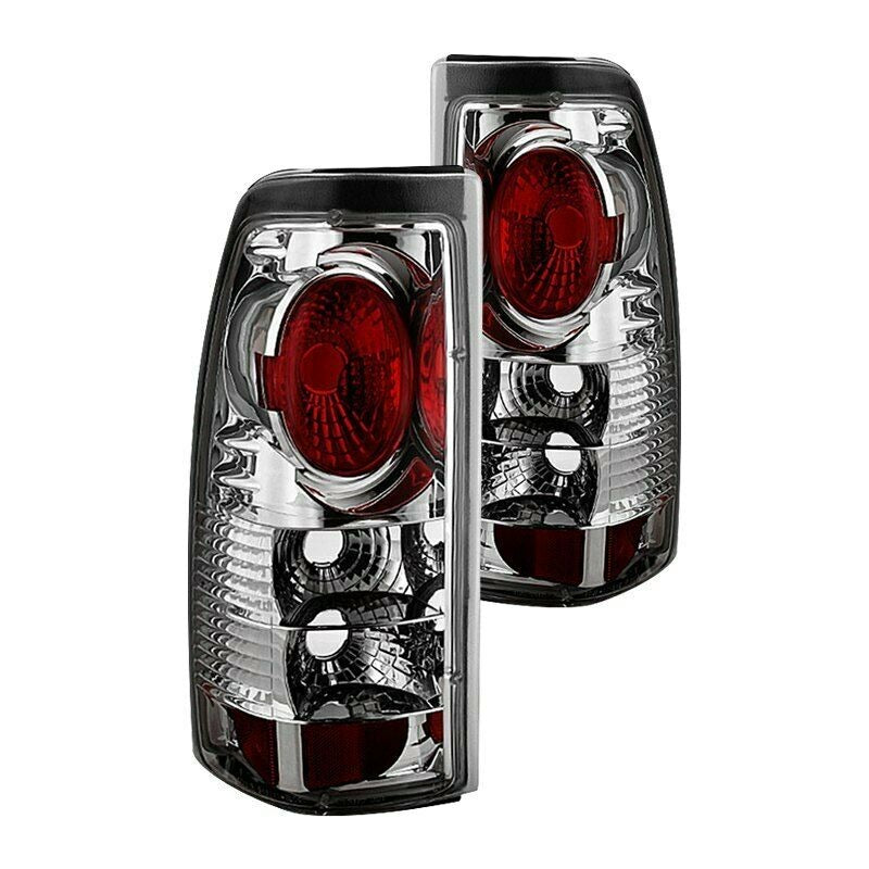 For Chevy Silverado 2500 99-02 Spyder ALT-YD-CS99-C Chrome/Red Euro Tail Lights