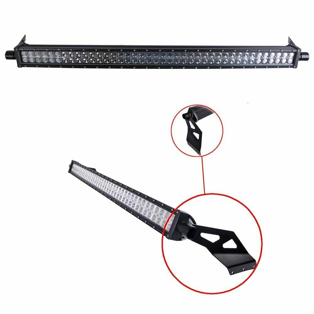 2pcs 50" Straight LED Light Bar Roof Mount Brackets for Dodge Ram 1500 2500 3500