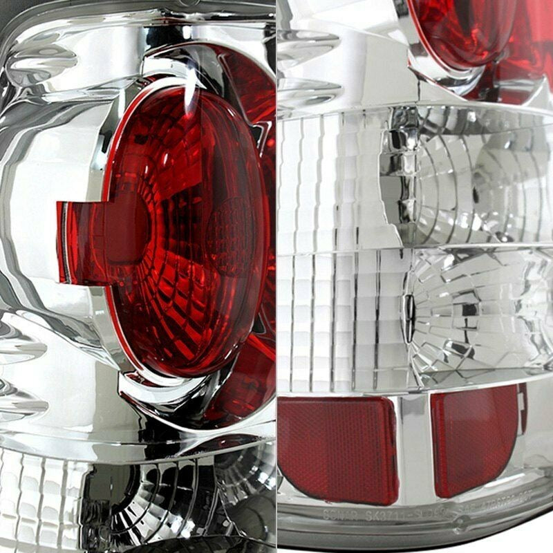 For Chevy Silverado 2500 99-02 Spyder ALT-YD-CS99-C Chrome/Red Euro Tail Lights