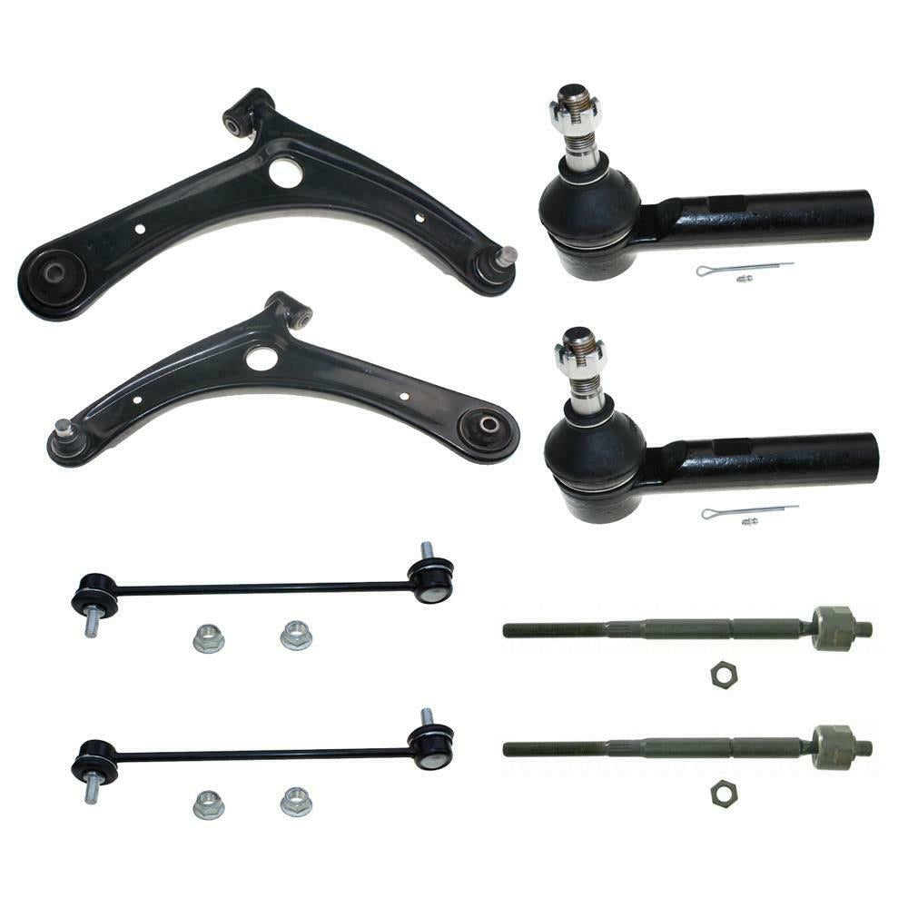 For 2007-2012 Dodge Caliber Suspension 10Pc Tie Rod End Sway Bar Control Arm Kit