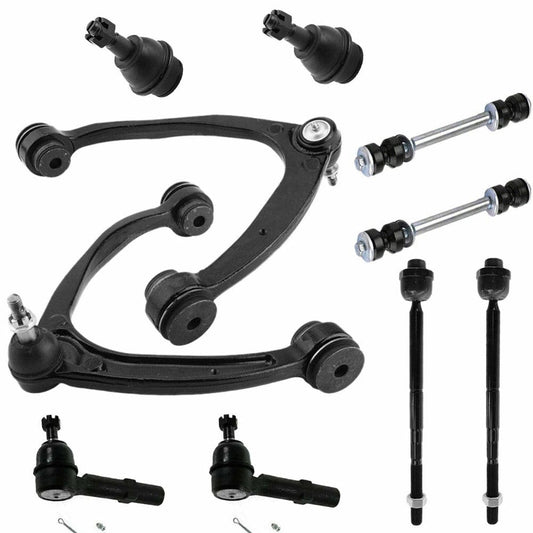 RASE Tire and Auto LLC 12pc Front Upper Control Arm Ball Joint Tie Rod for Chevy Silverado 1500 Tahoe