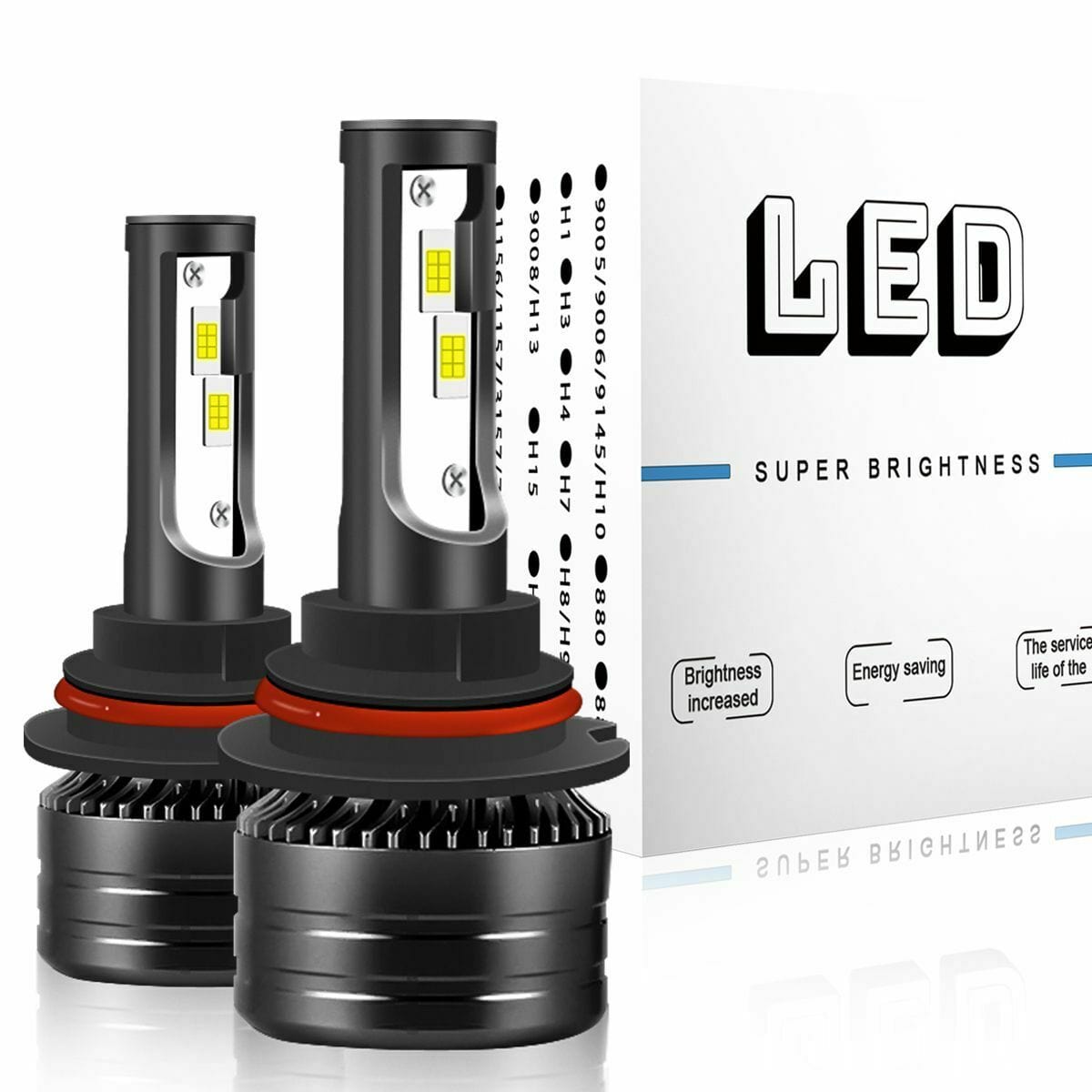 RASE Tire and Auto LLC 1x Pair (2) 9005 LED Headlight Bulbs