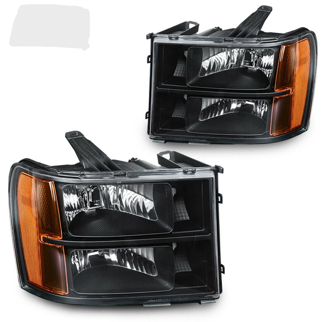 RASE Tire and Auto LLC 2007-13 Chevy Silverado 1500 2500 2500 HD Models Headlights Chrome