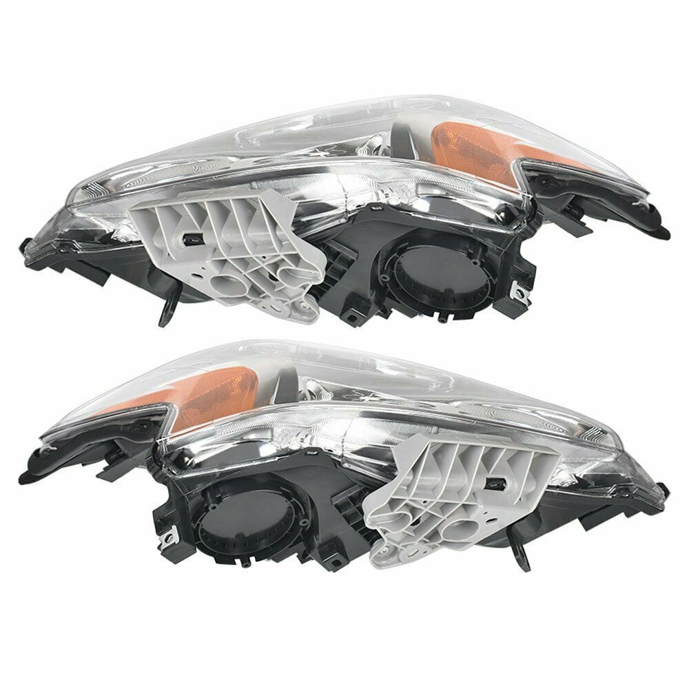 RASE Tire and Auto LLC 2013-2015 Nissan Altima Sedan Headlights Pair Set Chrome Halogen Left + Right