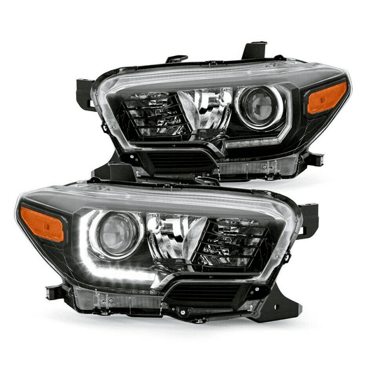 RASE Tire and Auto LLC 2016-2021 Toyota Tacoma Black Lamps /LED Black Housing Pair