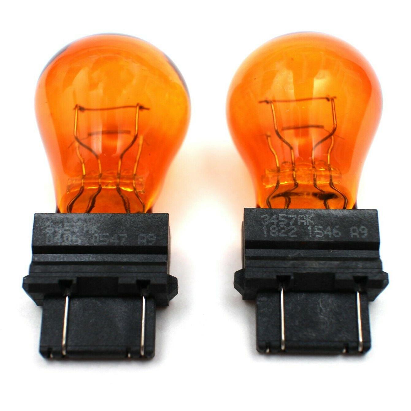 RASE Tire and Auto LLC 2x Bulbs 3457 NA Long Life Amber Mini Bulb, Pack of 2 or 1pc