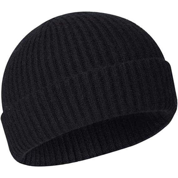 RASE Tire and Auto LLC Black Wool Fisherman Beanie Unisex