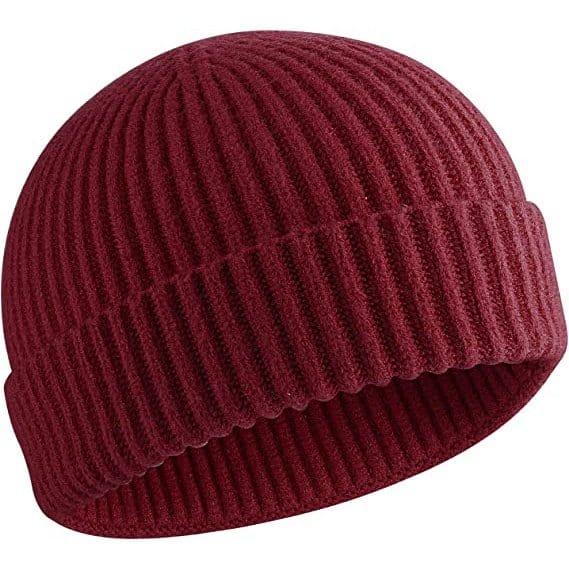 RASE Tire and Auto LLC Burgundy Wool Fisherman Beanie Unisex