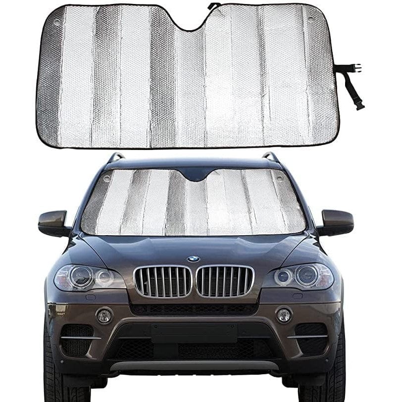 RASE Tire and Auto LLC car parts Foldable Sun Visor for Front Wind Shield 49 x 24 Light weight