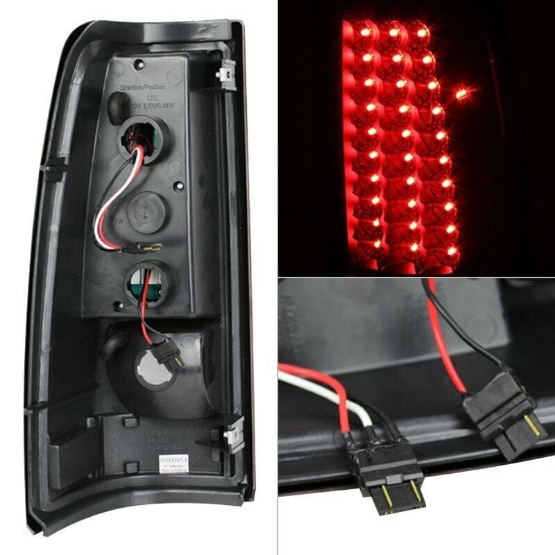 RASE Tire and Auto LLC For Chevy Silverado 2500 99-02 Spyder ALT-ON-CS99-LED-BK Black LED Tail Lights