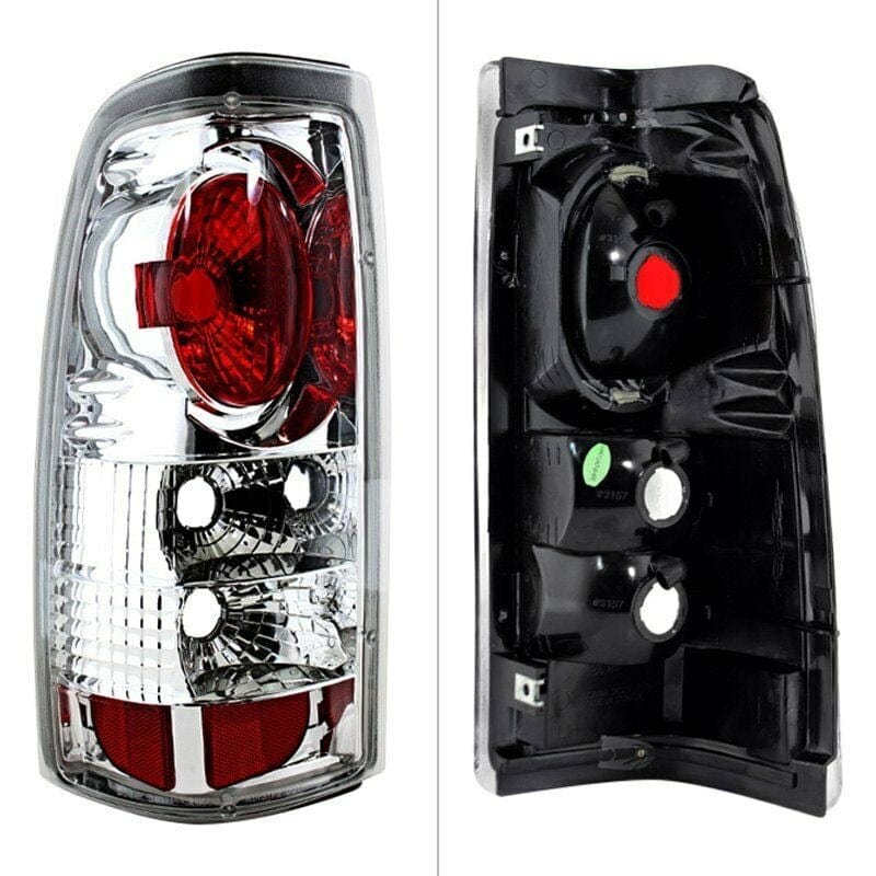 RASE Tire and Auto LLC For Chevy Silverado 2500 99-02 Spyder ALT-YD-CS99-C Chrome/Red Euro Tail Lights