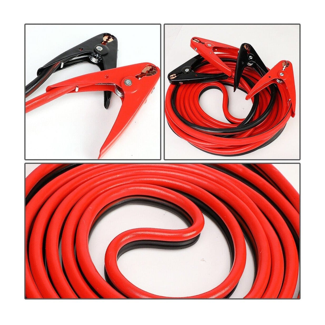 RASE Tire and Auto LLC Heavy Duty Jumper Booster Cables Commercial Grade Battery 2 Gauge 20ft 600 AMP