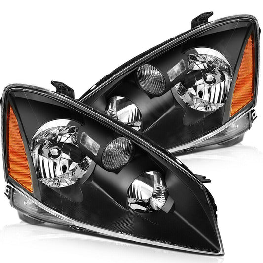 RASE Tire and Auto LLC Nissan Altima 4 Door Sedan 2005-2006 Front Headlights Assembly One Pair Set