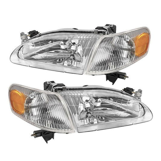 Headlight Signal Corner Lamps Replacement Set for 98-00 Corolla Left Right Pair